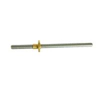 JIEYUZYUO 1Pc T5 Screw For 3D Printer 100Mm~1000Mm Picth 1Mm 2Mm + Brass Nut/900Mm