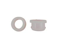 JIEYUZYUO 5/1/2 Pezzi, 4,5-50,6 Mm, Tappi a Scatto in Gomma Siliconica Tappi per Fori Passacavo, Tappi Terminali, Boccola Di Proteziper Cavi, Trasparente/Clear/4.5Mm(Bore 2Mm)-5Pcs