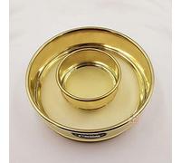 JIEYUZYUO All Copper Sieve Standard Sieve 60 Mesh,Flour Sieve Superfine 100 Mesh Soybean Milk Cocoa Powder Brass Sieve/120Mesh (0.125Mm)/Diameter 20Cm
