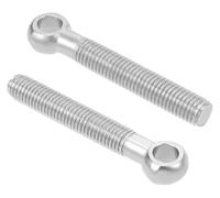 JIEYUZYUO Bullad Occhiello Di Sollevamento, Bulloni ad Occhiello Di Sollevamento Girevole Perchinari in Acciaio Inox 304, 2 Pezzi Filettatura Metrica M10 per Elementi Di Fissaggio/Color/M10*150Mm