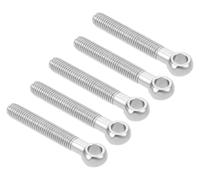 JIEYUZYUO Bulloni ad Anello Di Sollevamento, 5 Pezzi, Bulloni ad Anello Oscillanti a Spalla, M8X65 Mm-M8X150 Mm, Bulloni ad Anello in Acciaio Inox per Elementi Di Fissaggio Di Valvole a Saracinesca pe