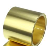 JIEYUZYUO H62 Messingblech Rollendicke 0,6 Mm, Länge 1M Messing Metall Dünnblech Folie Plattenbreite 10-50 Mm Für Diy-Schneidhandwerksherstellung/0.6X50X1000Mm