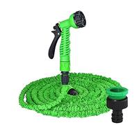 JIEYUZYUO Kit Tubo Flessibile Espandibile da 25 a 200 Piedi, Bobina Magica in Pvc con 7 Modalità Di Spruzzo, per Irrigazida Giardino e Fattoria, Autolavaggio/A-Green/125Ft-37.5M E*Tended