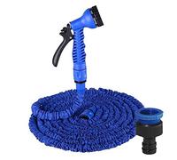 JIEYUZYUO Kit Tubo Flessibile Espandibile da 25 a 200 Piedi, Bobina Magica in Pvc con 7 Modalità Di Spruzzo, per Irrigazida Giardino e Fattoria, Autolavaggio/C-Blue/200Ft-60M E*Tended