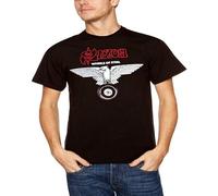 JieZhiChun Saxon Wheels of Steel Men's T Shirt Black XL
