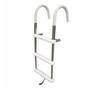 JIF Marine EPV3 Scala Pieghevole A Tre Gradini Con Gancio Per Imbarcazioni