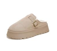 Jifenkla Stivali da Neve Donna,Design in pizzo a onde alla moda,Foderato Caldo Stivaletti invernali,Antiscivolo Impermeabili suola in gomma,Leggerie Comode Pelliccia Breve Scarpe,Outdoor
