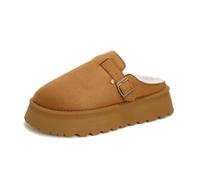 Jifenkla Stivali da Neve Donna,Design in pizzo a onde alla moda,Foderato Caldo Stivaletti invernali,Antiscivolo Impermeabili suola in gomma,Leggerie Comode Pelliccia Breve Scarpe,Outdoor