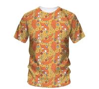 JIFENLI T-Shirts 3D da Uomo Maglietta Moda Estiva creatività retrò negli Anni '1990 T Shirt Grafiche per Gli Uomini Stampate Casual O-Collo Tees