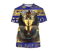 JIFENLI T-Shirts 3D da Uomo Maglietta Summer Pharaoh Graphic 3D Print T-Shirts Men Women Ancient Egyptian God Eye T Shirt Short Sleeve Oversized Tee Top