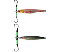 Jig 100 Gr Slow Pitch Artificiale Pesca Dentice Cernia Vertical Jigging Esca Kit Pz. 2