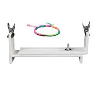 Jig Bracciale Maker - Strumento per intrecciare PVC-PP regolabile con 2 morsetti | Pratico set fai da te per bracciali, collane e fatti a mano Dimensioni compatte, leggero e stabile