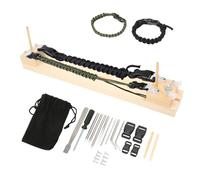 Jig Braccialetto Maker Set,Creatore di Braccialetti con Jig in Paracord di Lunghezza Regolabile,Jig Per Bracciale in Paracord in Legno Per Strumento Artigianale Fai-da-te Per Intrecciare Il Paracord