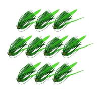 Jig Gonne per la della spigola, 10-Bundle silicone Spinner Bait Gonne, per pesci per spigola di acqua di mare, giovani, amici, attività all'aperto, campeggio, sopravvivenza