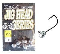 Jig Head 2,5Gr Pesca Spinning Trout Area Rock Fishing - Mustad Testine Piombate