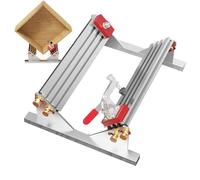 Jig Locator, Locators, Clamp Drawer Regolabile, Woodworking Precision with 4 Limiters, Right Angle Design Assist Tool, Metal Guide Jig for Cabinet Installation and Furniture Use
