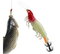 Jig Luminescente - Tackle A Forma Di Gambero | Lure Da Mare Per,Per Fiume, Ambiente Esterno, Riva, Stagno, Lago, Acque Poco Profonde E Basse, Acqua, Uomini E I Padri