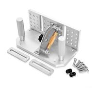 Jig per affilatura ad angolo regolabile per smerigliatrici a nastro con morsetto a cerniera incorporato e fori di montaggio multipli per adattarsi a diverse dimensioni di utensili