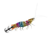 Jig Per Calamari | Esche 8 Cm Ad Affondamento Lento Con Polpo - Design Fosforescente Realistico A Gamberetto Per Calamari | per Mare Fiumi e Laghi ad Affondamento