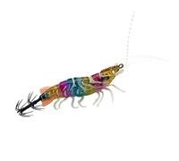 Jig Per Calamari Mare Esca A Lenta Discesa Polpo Da 8 Cm | Design Fosforescente Realistico A Gamberetto Per Calamari Per Pesca Mare Sottomarino Laghi Fiumi Acqua