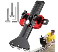 Jig RIP sottile - Guida del pianificatore in alluminio | Table Saw Fence Jig | Strumento di taglio a strisce sottile regolabile con 3 pulegge, build in lega di alluminio, router e per