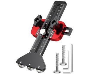 Jig Seghetto Sottile - Lega Alluminio 25x14x5cm | Jig Regolabile Lame Sottili | Guida Piallatrice Lega Alluminio | Strumento Taglio Barra Con 3 Pulegge Tavolo Per Falegnameria E Progett