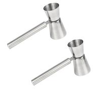 Jigger 30/60 ml, 2 Pezzi Dosatore Cocktail, Misurino Doppio con Maniglia, Misurini per Cocktails, Spirit da Cocktail in Acciaio Inossidabile, Misurino per Bevande Professionale