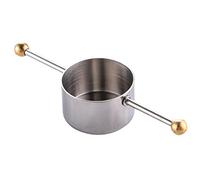 Jigger da bar professionale in acciaio inossidabile con manico, misurino da cocktail a doppia faccia da 30 ml per whisky, vino e bevande miscelate, strumento essenziale per barman