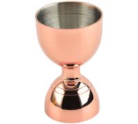 Jigger da bartending in acciaio 6x6x8 cm con bilancia da oncia e millilitro