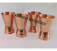 Jigger Doppio In Rame Puro 1 E 2 Oz, Set Di Jigger Per Cocktail Da Bar