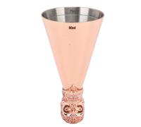 Jigger per Barman, Misurino per Cocktail in Acciaio Inossidabile con Teschio Giapponese, Jigger per Cocktail con Misure Interne per Bar di Casa, 2,4 X 4,3 Pollici (Tipo 2)