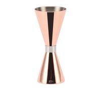 Jigger professionale per cocktail, misurino da bar a doppia estremità in acciaio inossidabile 304 con scala precisa per baristi, strumenti e accessori per bar, domestica (Oro rosa)