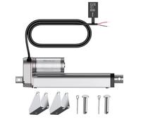 JiGiU Attuatore Lineare Elettrico, 1500N, Corsa 150mm,Argento per Letti Ospedalieri e Poltrone - Motore Silenzioso (<50dB),IP65,Auto-Blocco -Ideale per Veicoli da Cantiere/Mobili Pesanti