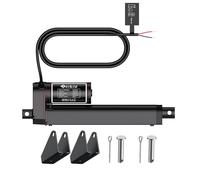 JiGiU Attuatore Lineare Elettrico, 1500N, Corsa 150mm, Nero per Letti Ospedalieri e Poltrone - Motore Silenzioso (<50dB),IP65,Auto-Blocco -Ideale per Veicoli da Cantiere/Mobili Pesanti