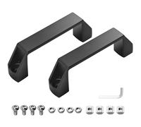 JiGiU Set di 2 Maniglie in Lega di Alluminio con Dado a T, Viti, Dadi, Rondelle, Maniglia per Profilo in Alluminio Serie 20 Standard Eu (Distanza tra i Fori: 90 mm)