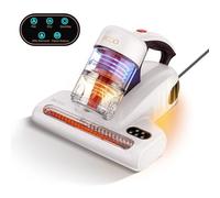 JIGOO Aspirapolvere per materassi J200, 500 W, 13 KPa, UV-C con tecnologia ad alto riscaldamento, anallergico (con cavo, 120 V)