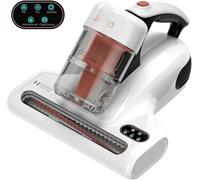 JIGOO J200 Aspiratore portatile antiacaro battimaterasso con Luce UV-C,Aspirapolvere materassi da 500W con riscaldamento a 55 ℃,antibatterico,rimuove allergeni e polvere,Sensore intelligente di sporco