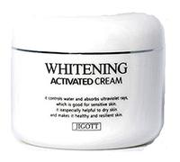 Jigott - Crema attiva sbiancante Whitening, 100 g, idratante