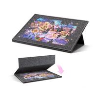 Jigpal 1500 pezzi di puzzle inclinabile con supporto 2 in 1 e coperchio, tavolo portaoggetti in feltro con 3 angoli regolabili, leggero e portatile