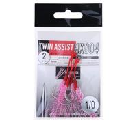 Jigs Slow Fall Amo da pesca Dancing Stingers Jigging Esche Assist Ganci con Teaser Ganci di Ricambio 2 Pack Gear