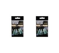 Jigs Slow Fall Amo da pesca Doppio Assist Ganci per acqua salata Jigs Assist Hook Dancing Stingers Jigging Lure Confezione da 2 ganci antiruggine