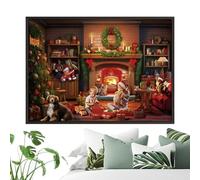 Jigsaw 'avvento Di Natale - Calendario Del Puzzle 2024 Con Sorprese Quotidiane | Game Di Conto Alla Rovescia Per Le Vacanze | Puntatore Interattivo Genitore-figlio Per Notte In Famiglia, Camera Da