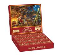 Jigsaw 'avvento Di Natale - Calendario Del Puzzle 2024 Con Sorprese Quotidiane | Game Di Conto Alla Rovescia Per Le Vacanze | Puntatore Interattivo Genitore-figlio Per Notte In Famiglia, Camera Da