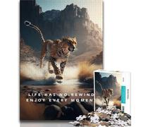 Jigsaw Life Has No Rewind - Puzzle da 1000 pezzi per adulti, giocattoli, giochi educativi, decorazioni per la casa e regali unici (38x26cm)