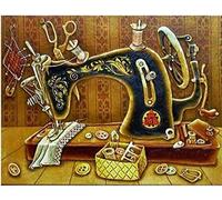 Jigsaw Puzzle 1000 Pezzi Adulti Bambini Jigsaw Puzzle Pittura A Olio Macchina Da Cucire Grande Jigsaw Puzzle Giocattolo Regalo Decorazione Della Casa Decorazione Della Parete Festa Della Mamma Festa Del Papà Natale Regalo Di Laurea
