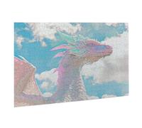 Jigsaw Puzzle, 1000 Pezzi Puzzle Classici, Animali Puzzle Rilassamento Intelligence, Mpossibile Difficile Puzzles impegnativo adulti Puzzles Gioco Familiare, Regalo Amore Amico Drago K0F-119