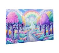 Jigsaw Puzzle, 1000 Pezzi Puzzle Classici, Arcobaleno Puzzle Rilassamento Intelligence, Mpossibile Difficile Puzzles impegnativo adulti Puzzles Gioco Familiare, Regalo Amore Amico Foresta K0F-474