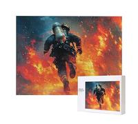 Jigsaw Puzzle, 1000Pcs Puzzle di Legno Classici, vigile del fuoco Puzzles Giochi Rilassamento e Intelligence, Intrattenimento Creativo, Divertimento, Festa Aziendale, Regalo per Amore e Amico R-690