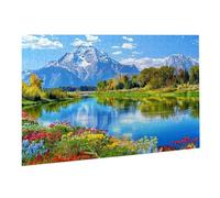 Jigsaw Puzzle,1500 Pezzi Puzzle Classici,Acqua Di Montagna Puzzle Rilassamento Intelligence,Mpossibile Difficile Puzzles impegnativo adulti Puzzles Gioco Familiare,Regalo Amore Amico Vista 2 K0F-921