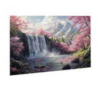 Jigsaw Puzzle, 1500 Pezzi Puzzle Classici, Rosa Puzzle Rilassamento Intelligence, Mpossibile Difficile Puzzles impegnativo per adulti Puzzles per Gioco Familiare, Regalo per Amore Amico Cascate K0F307